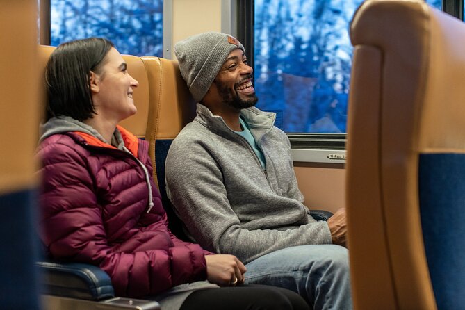 Alaska Railroad Aurora Winter Anchorage to Fairbanks One Way - Dining car pacing: snack bar rhythms, slow-travel energy, and real comfort
