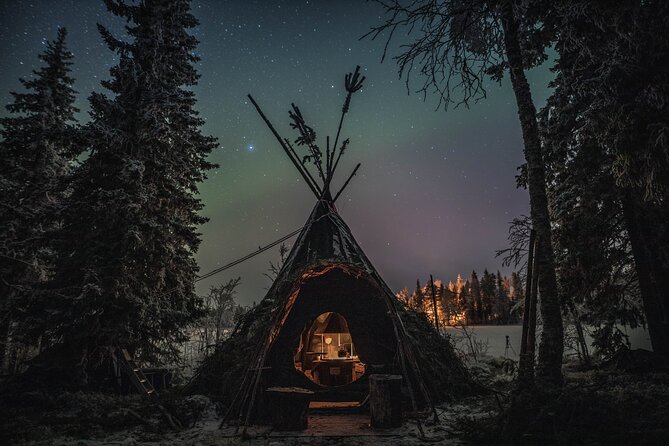 Arctic lake Aurora Hunt, in a cozy Lappish Tipi - Key things that make this aurora hunt work