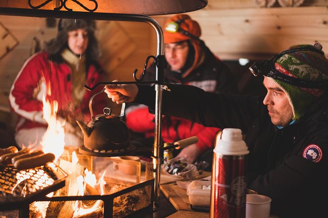 Arctic lake Aurora Hunt, in a cozy Lappish Tipi - Arctic lake hunting: what happens when the tipi night starts