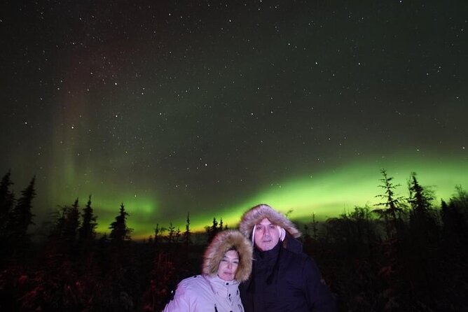 Aurora Viewing - Aurora Husky Lodge , Great view from top of the ridge - How the guide helps you see (and photograph) more