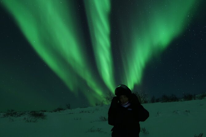 Enjoy the Aurora show on top of the mountain inc tipi dinner - On-Mountain Aurora Waiting: Hot Drinks and a Guided Camera Setup