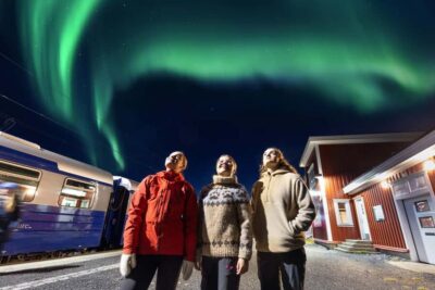 From Narvik: The Northern Lights Arctic Train Guided Tour - Narvik station departure: getting set up before the night turns