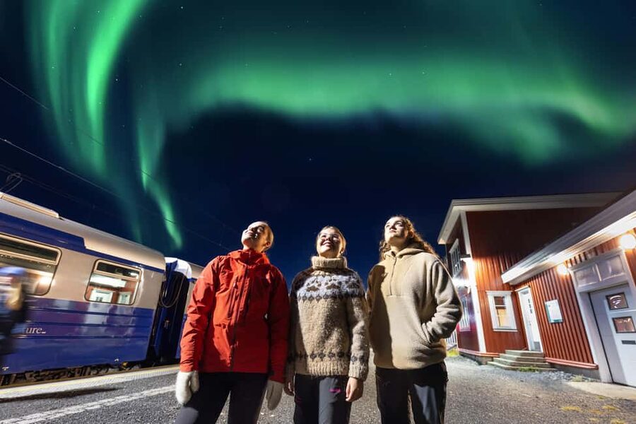 From Narvik: The Northern Lights Arctic Train Guided Tour - Campfire warmth and the lavvu: waiting without suffering