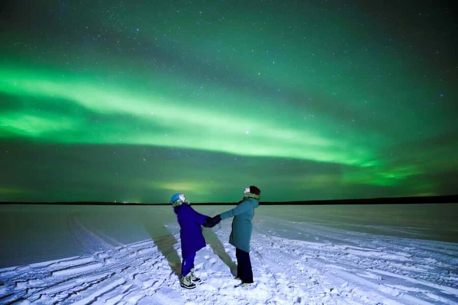 From Rovaniemi: Aurora Borealis Trip in Lapland Lakeside - The lakeside viewing spot: wide horizon, fewer lights, more sky