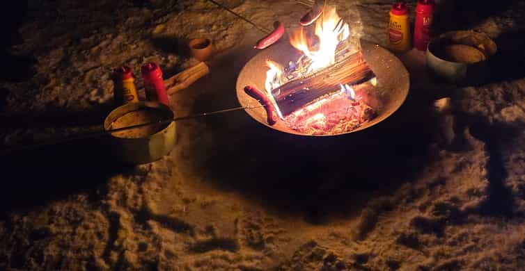 From Tromsø: Northern Lights Tour - Food by the fire: simple, warm, and timed for real waiting