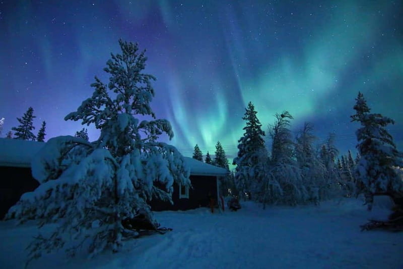 Kiruna: Snowshoe Trek with Aurora Hunt and Warm Beverage - Meeting at Kiruna Guidetur Near Scandic Hotel
