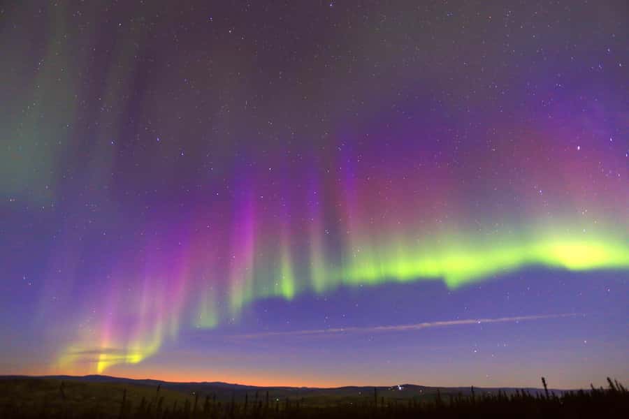 Late Night Yurt Dinner and Northern Lights - The Real Deal About Weather: Expect Clouds, Still Show Up