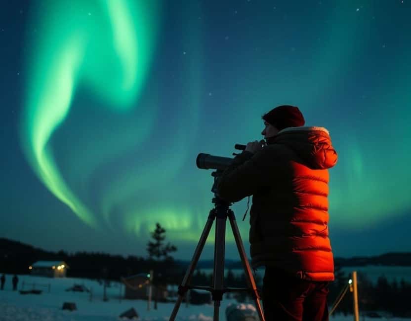 Levi: Northern Lights Tour and Stargazing by Telescope - The 3-hour flow: pickup, frozen lake quiet, campfire comfort, telescope magic