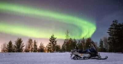 Levi: Snowmobile Northern Lights Hunting Trip - Snowmobile driving: license, training, and speed control