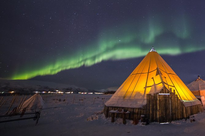 Night Reindeer Sledding with Camp Dinner and Chance of Northern Lights - Where this Tromsø evening adventure really shines