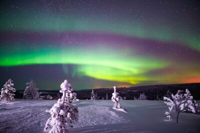 Night Snowshoeing Adventure under the Northern Lights - How the guide picks your route for Northern Lights odds