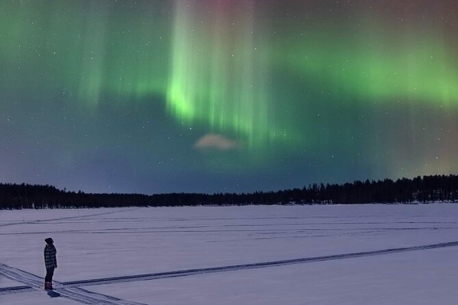 Northern Lights Adventure in the Wild with Campfire Treats - Inside the wilderness cabin: fireplace warmth, pies, marshmallows, and hot berry drinks