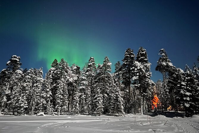 Northern Lights Holiday in Finland - Aurora night plan: workshop to Inari wilderness to a remote camp