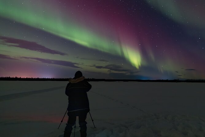 Northern Lights Lodge & Chase Tour from Fairbanks - Aurora chasing when clouds move in