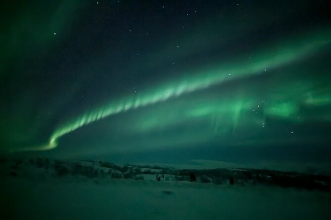 Northern Lights Minibus Chase Max 16 Person In Group - What your drive is likely like: north of Alta and multiple stop chances