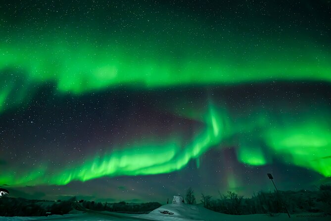 Northern Lights Tour, Photo, Toilet, Meal, Skycam in Mbus - Campfire dinner, hot drinks, and a toilet that doesn’t stink