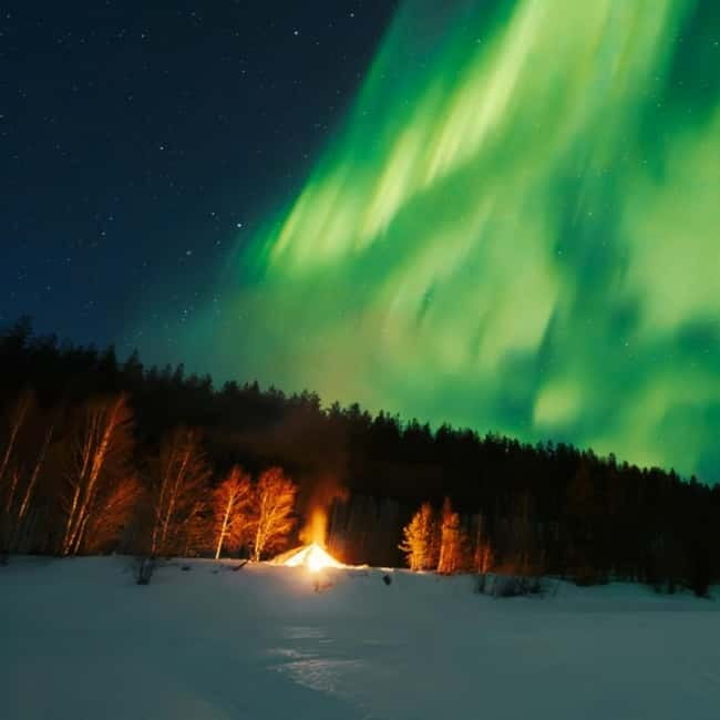 Northern Lights Tour Sleigh Ride - Snowmobile access that really gets you away from people