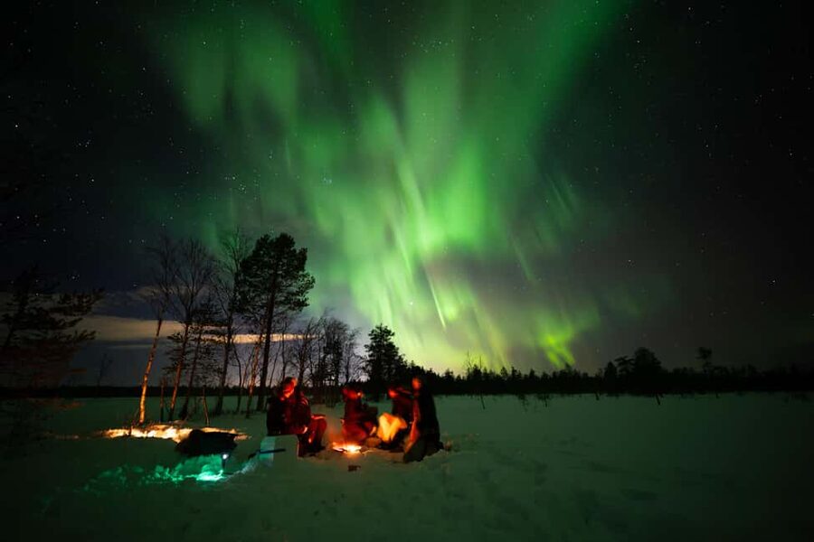Ranua: Northern Lights tour with Campfire Meal & Pro Camera - Warmth and winter outerwear: what you should do with it