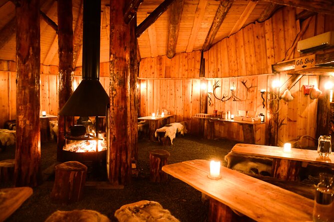 Reindeer Camp Dinner with Chance of Northern Lights in Tromso - Inside the lavuu: what the 3-course dinner feels like