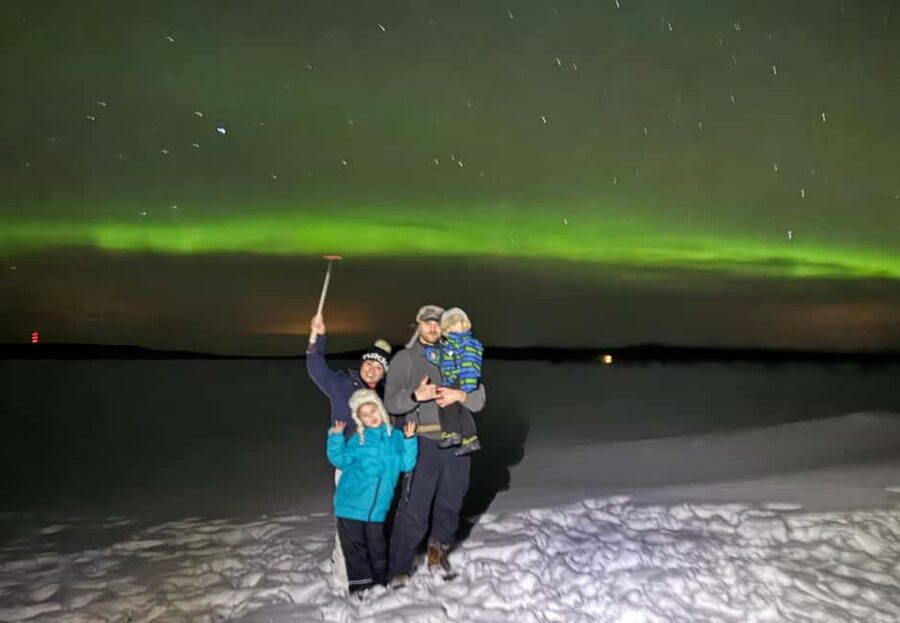 Rovaniemi: Aurora hunting and a fireside BBQ experience - First sighting chances: what to expect in real weather