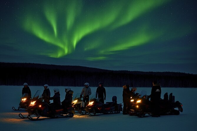 Rovaniemi: Drive New 2025 Snowmobiles - Aurora Adventure - The Night Ride Itself: Private Forest and Tundra, Plus Moments to Breathe