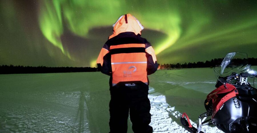 Rovaniemi: Search for Northern Lights Snowmobiling Trip - Wild Nordic Safari Center: where the night starts