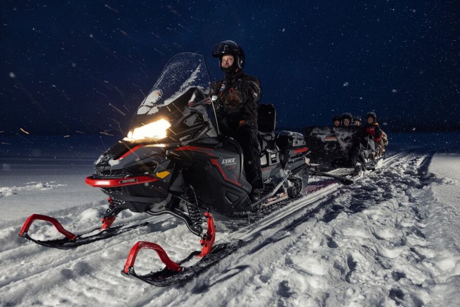 Ruka: Starlight sledging to search for Northern Lights - From Ruka pickup to forest drive: what the night feels like