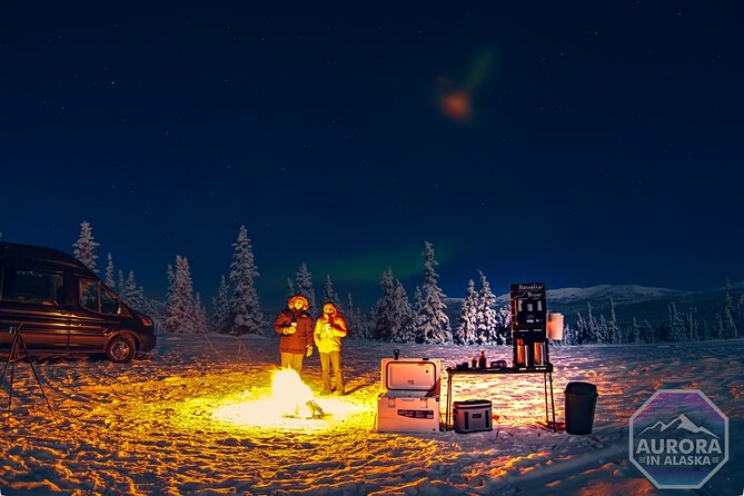 SkyChase™ | Northern Lights Experience - Free Photography & More - Heated vans, a mobile lodge, and the campfire rhythm