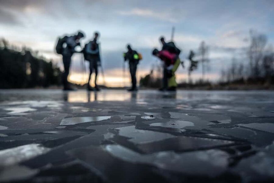 Stockholm: Ice Skating with fire & chance of Northern Lights - Torchlit Skating on a Frozen Lake: The Big Idea
