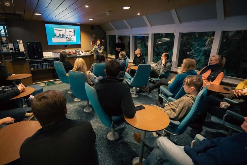 Tromsø: 24hr Northern Lights & Whale Watching Cruise - Lunch, a second talk, and the Norwegian snack moment at 15:30