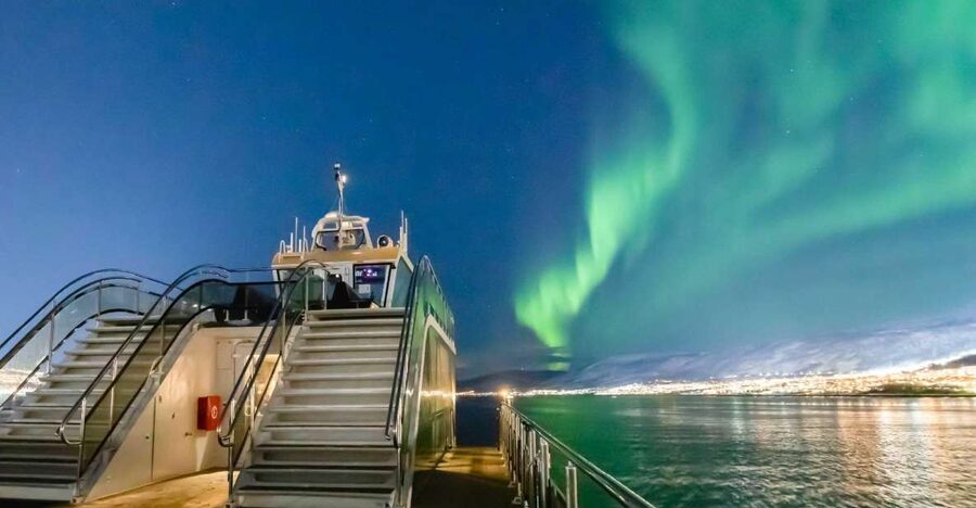 Tromsø: Aurora Dinner Cruise by Hybrid-Electric Catamaran - The hybrid-electric boat experience: warm inside, dramatic outside