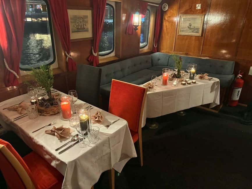 Tromsø: Evening dinner cruise with possible northern lights - Dinner on board: bacalao or whale stew, and how filling it feels