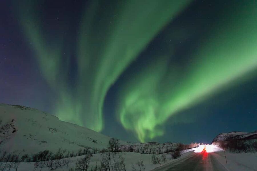 Tromsø: Northern Lights Bus Tour – Chase the Aurora Borealis - Rolling Out of Tromsø in a Heated 54-Seat Coach