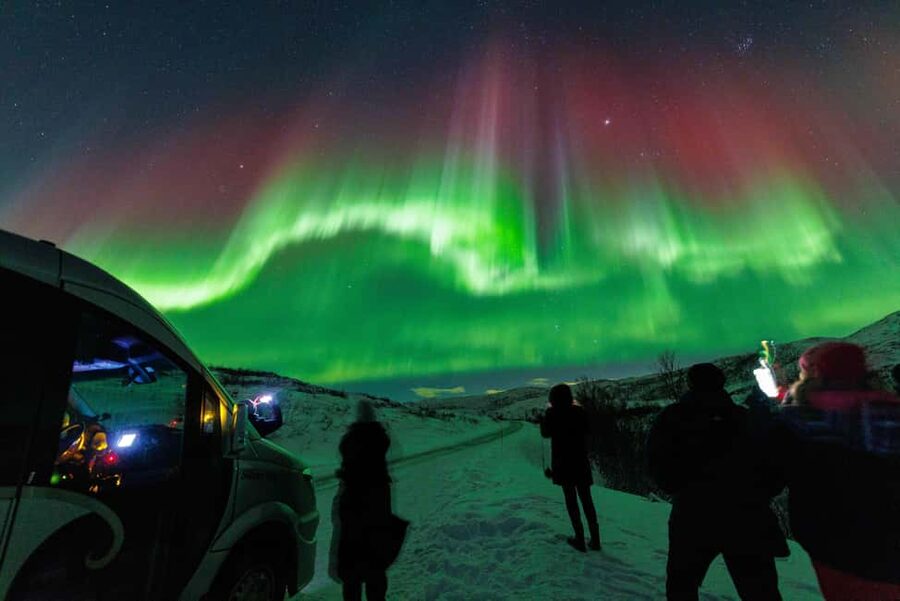 Tromsø: Northern Lights Chase with Free Photos - Mercedes Sprinter Transport: Comfort That Still Keeps You Close