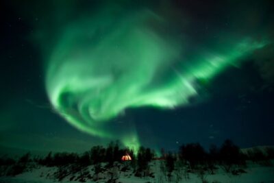 Tromsø: Northern Lights Husky Visit with Traditional Dinner - Meeting point and night timing: Radisson Blu pickup and a late return