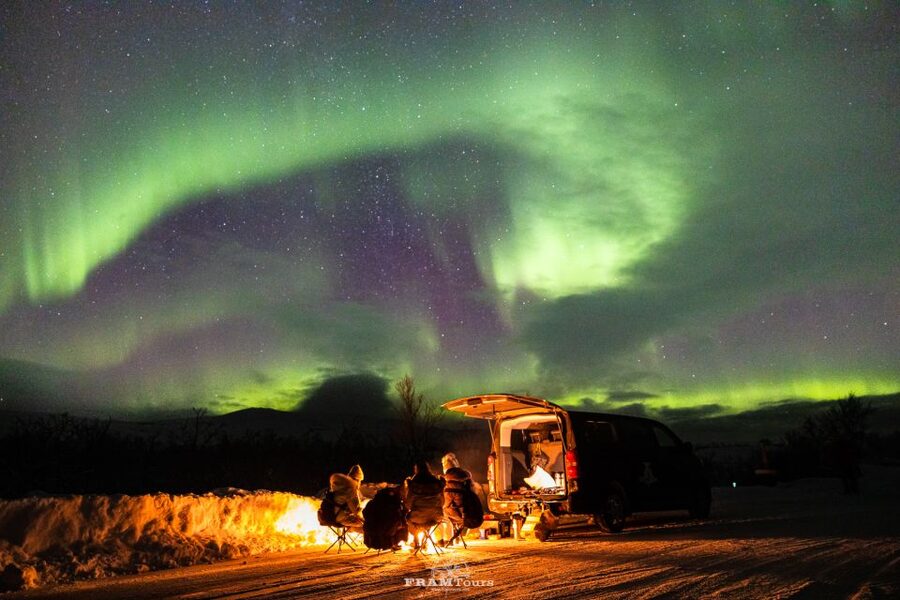 Tromso: Northern Lights Tour with Photographer - The bonfire camp: warmth, food, and a shared pause